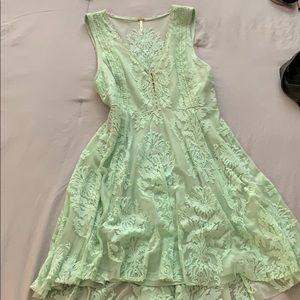 Mid length free people lace dress